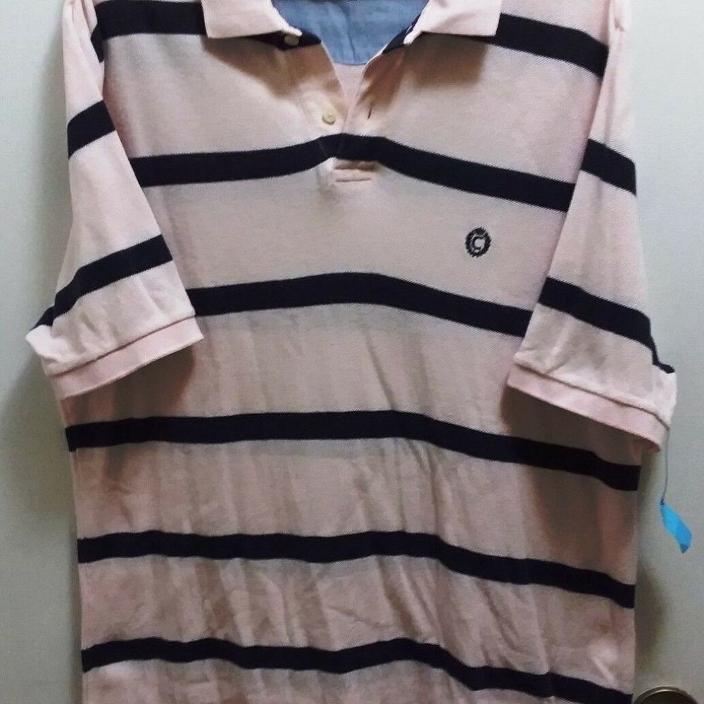 Chaps Men's Polo shirt‎ Pink Short - Sleeved Size M